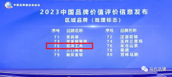 坦洋工夫荣登2023中国品牌价值评价区域品牌榜单，品牌价值48.65亿元！
