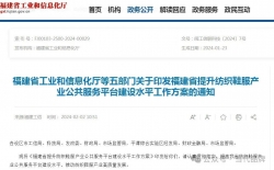 福建省工业和信息化厅等五部门关于印发福建省提升纺织鞋服产业公共服务平台建设水平工作方案的通知